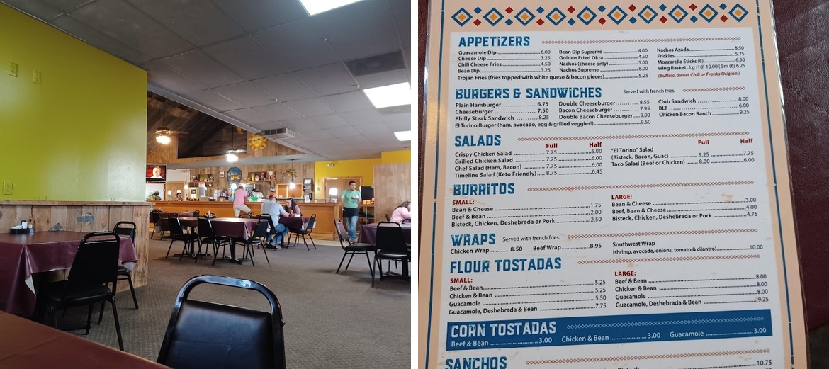 El Torino Menu
